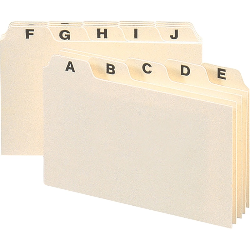 Smead Card Guides with Alphabetic Tab – SMD56076