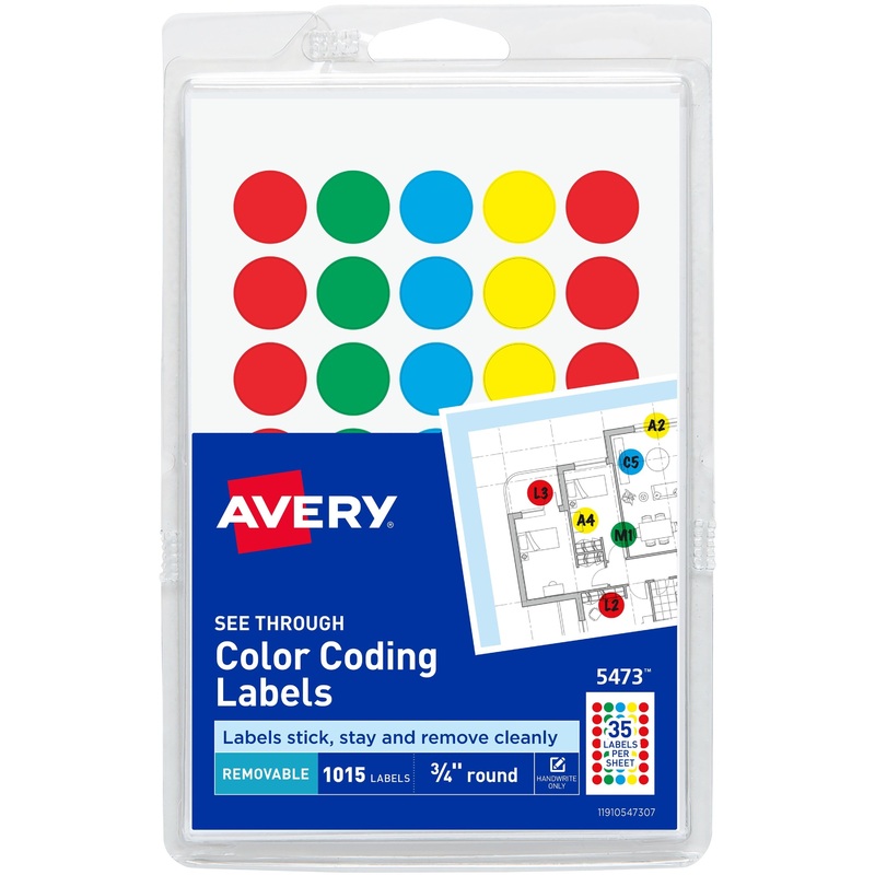 Avery Color Coded Label – AVE05473