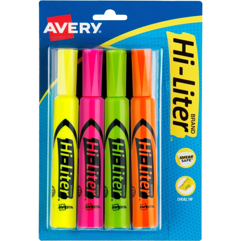 Avery Desk-Style, Assorted Colors, 4 Count (24063) – AVE24063