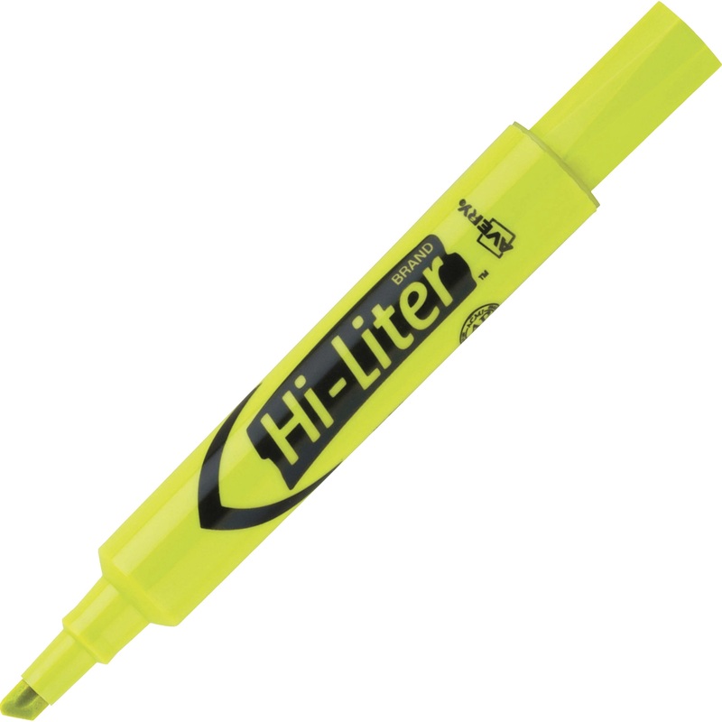 Avery Desk-Style, Fluorescent Yellow, 1 Count (24000) – AVE24000