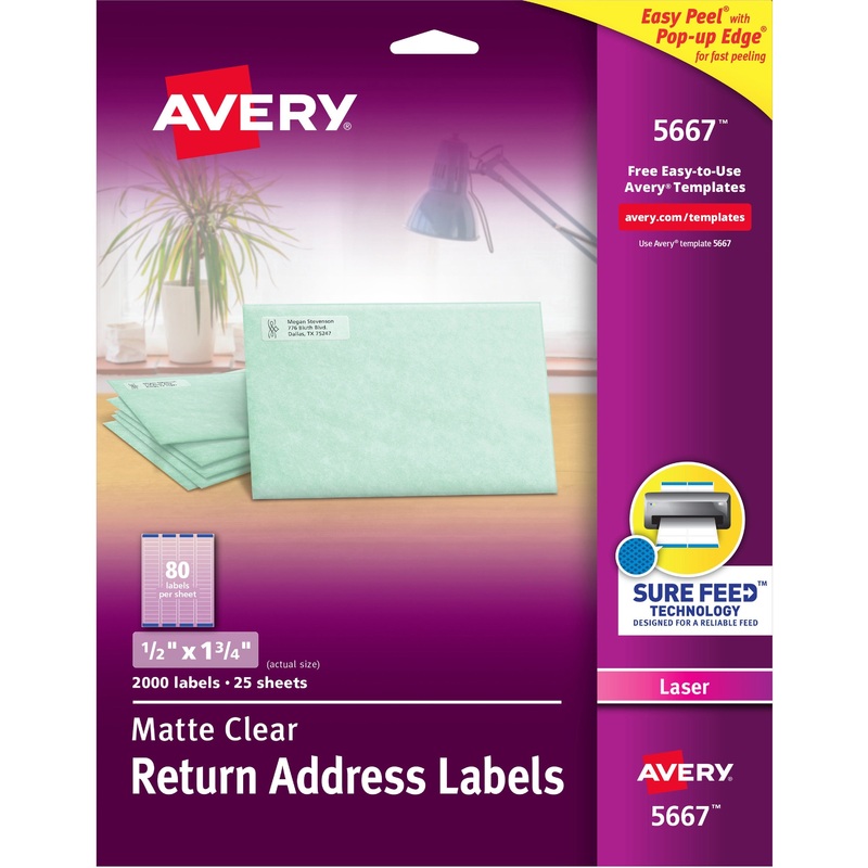Avery Easy Peel Return Address Labels – AVE5667