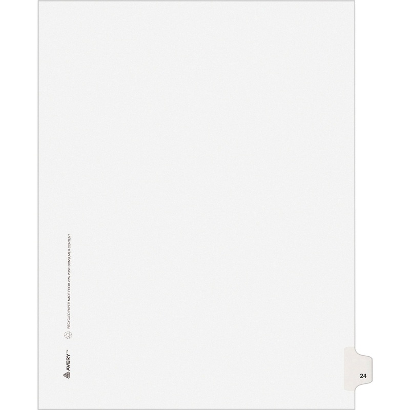 Avery Individual Legal Exhibit Dividers – Avery Style – AVE01024