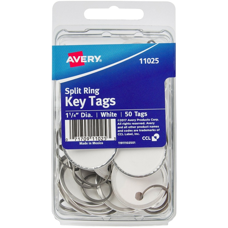 Avery Metal Rim Key Tags – AVE11025