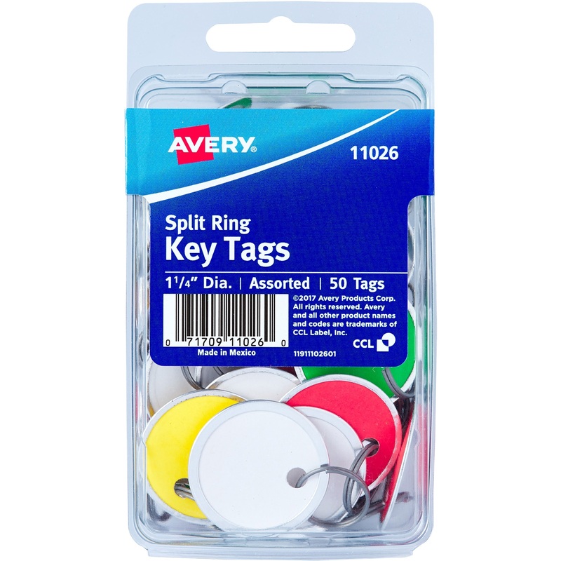 Avery Metal Rim Key Tags – AVE11026