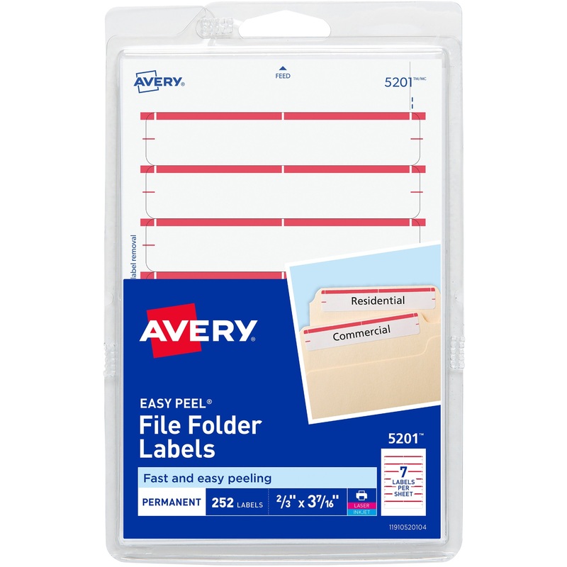 Avery Permanent File Folder Labels – AVE05201
