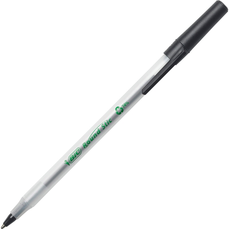 BIC Ecolutions Round Stic Ball Point Pen – BICGSME509BK