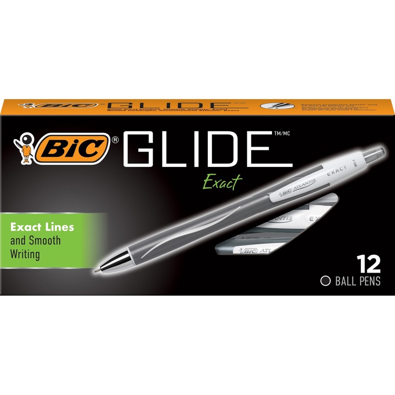 BIC Glide Exact Retractable Ballpoint – BICVCGN11BK