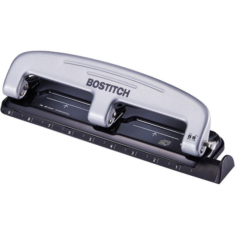 Bostitch EZ Squeeze 12 Three-Hole Punch – ACI2101