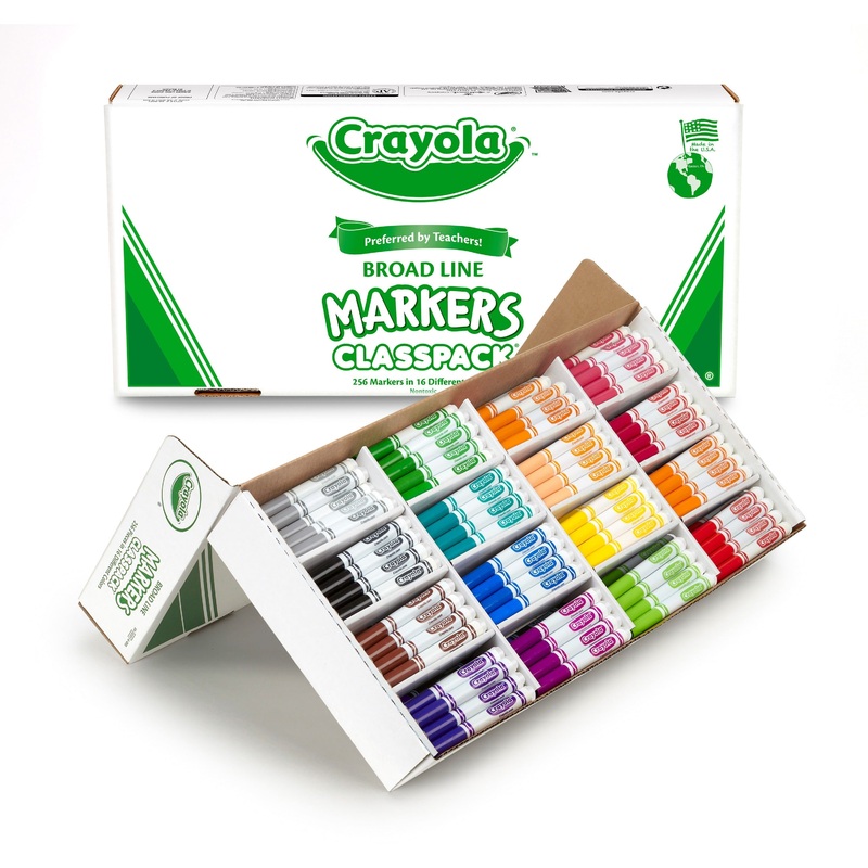 Crayola 16-Color Marker Classpack – CYO588201