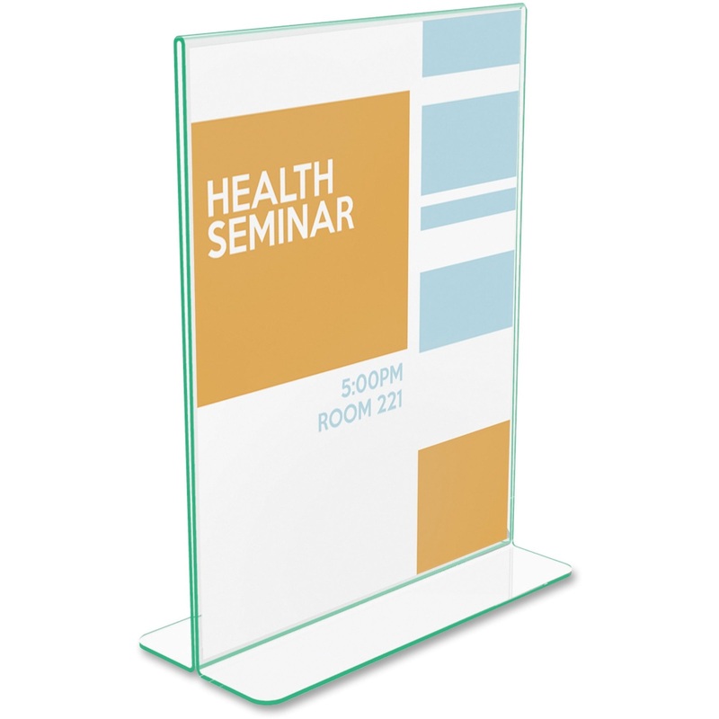 Deflecto Superior Image Premium Green Edge Sign Holder – DEF5991790