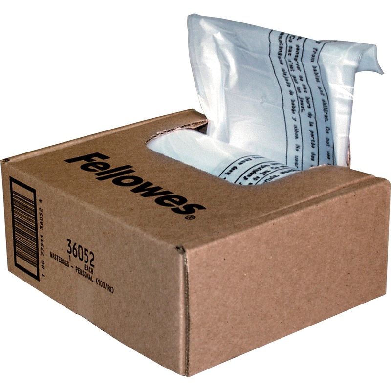 Fellowes Waste Bags for Small Office / Home Office Shredders – FEL36052