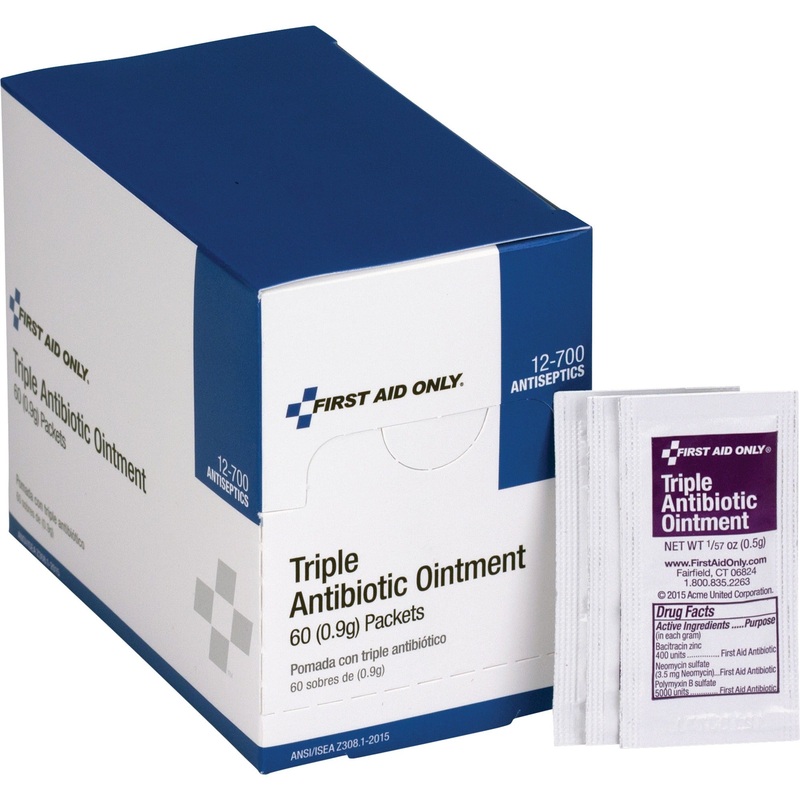 First Aid Only Triple Antibiotic Ointment Packets – FAO12700