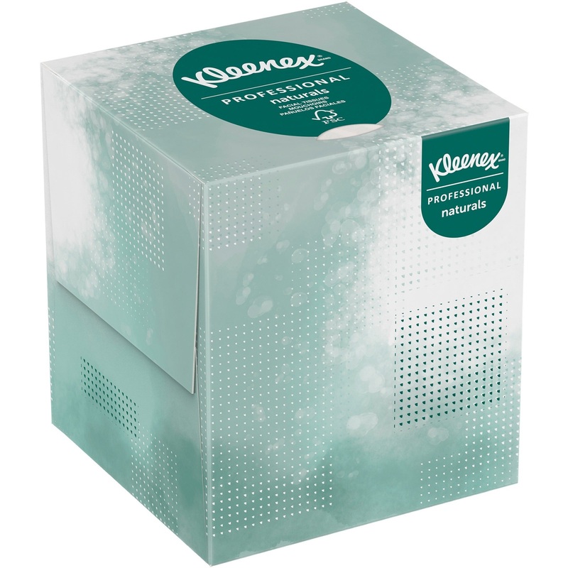 Kleenex Professional Naturals Boutique Facial Tissue Cube for Business – KCC21272