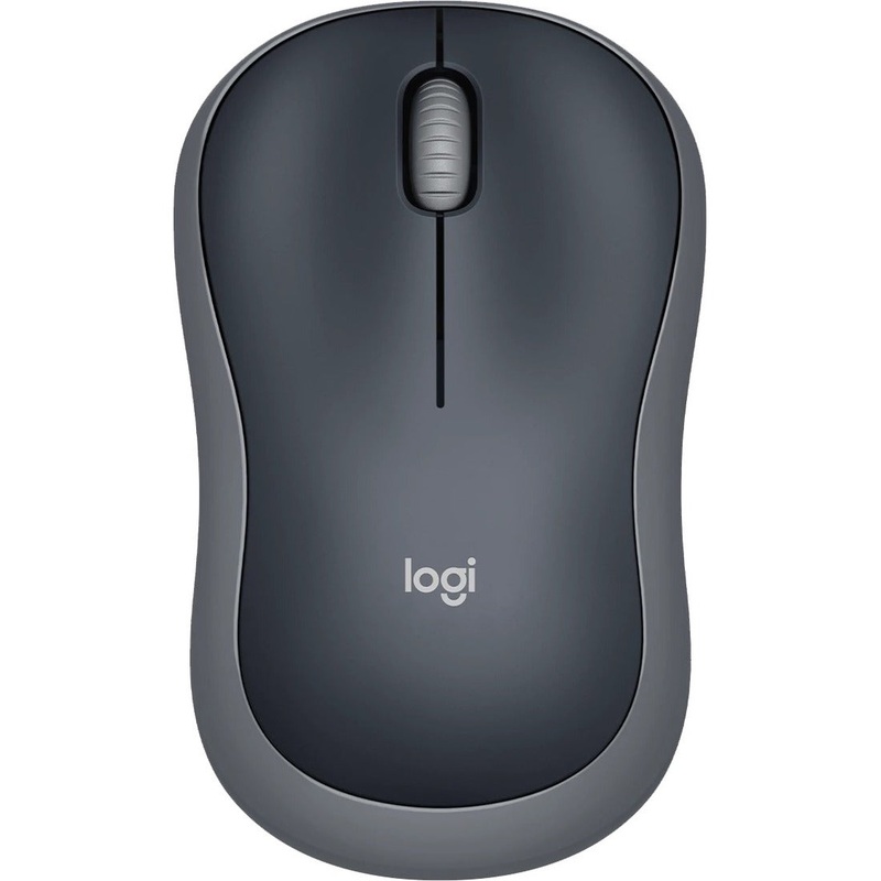 Logitech M185 Wireless Mouse, 2.4GHz with USB Mini Receiver, 12-Month Battery Life, 1000 DPI Optical Tracking, Ambidextrous, Compatible with PC, Mac, Laptop (Swift Grey) – LOG910002225