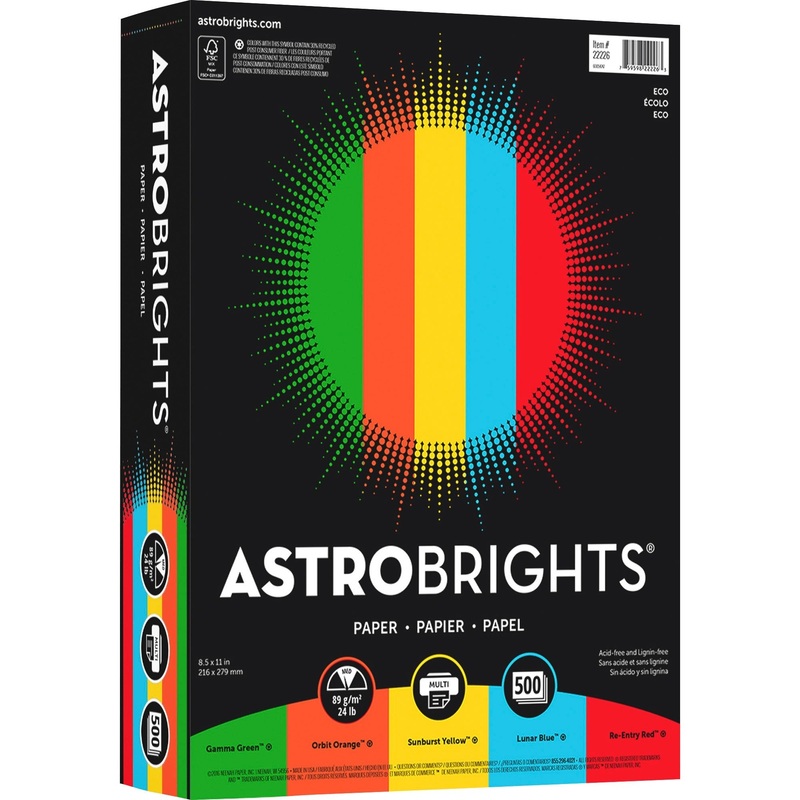 Astrobrights Color Paper – Assorted – WAU22226