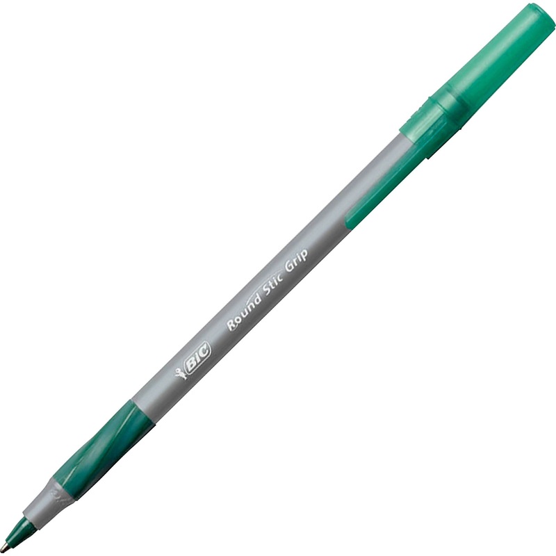 BIC Round Stic Grip Ballpoint Pen – BICGSMG11GN