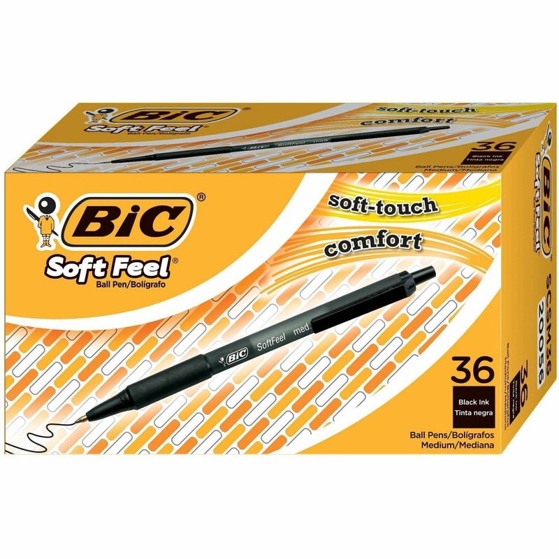 BIC SoftFeel Retractable Ball Pens – BICSCSM11BK