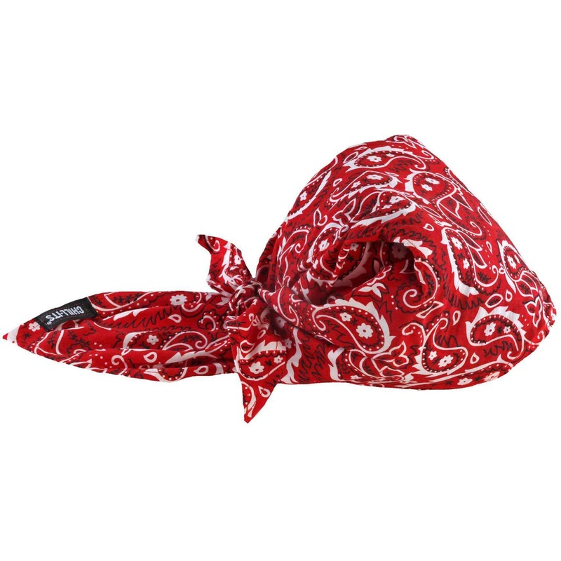 Chill-Its 6710CT Evaporative Cooling Bandana Triangle Hat – EGO12583