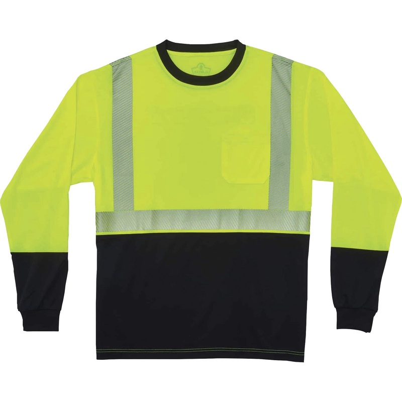 GloWear 8281BK Type R Class 2 Front Long Sleeve T-Shirt – EGO22635