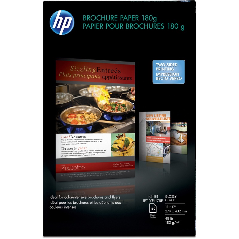 HP Glossy Inkjet Brochure Paper – White – HEWCG932A