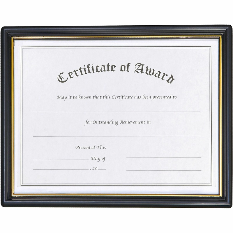 nudell Plastic Framed Award Certificate – NUD19210