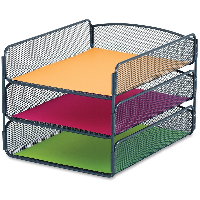 Safco Onyx Letter Tray – SAF3271BU