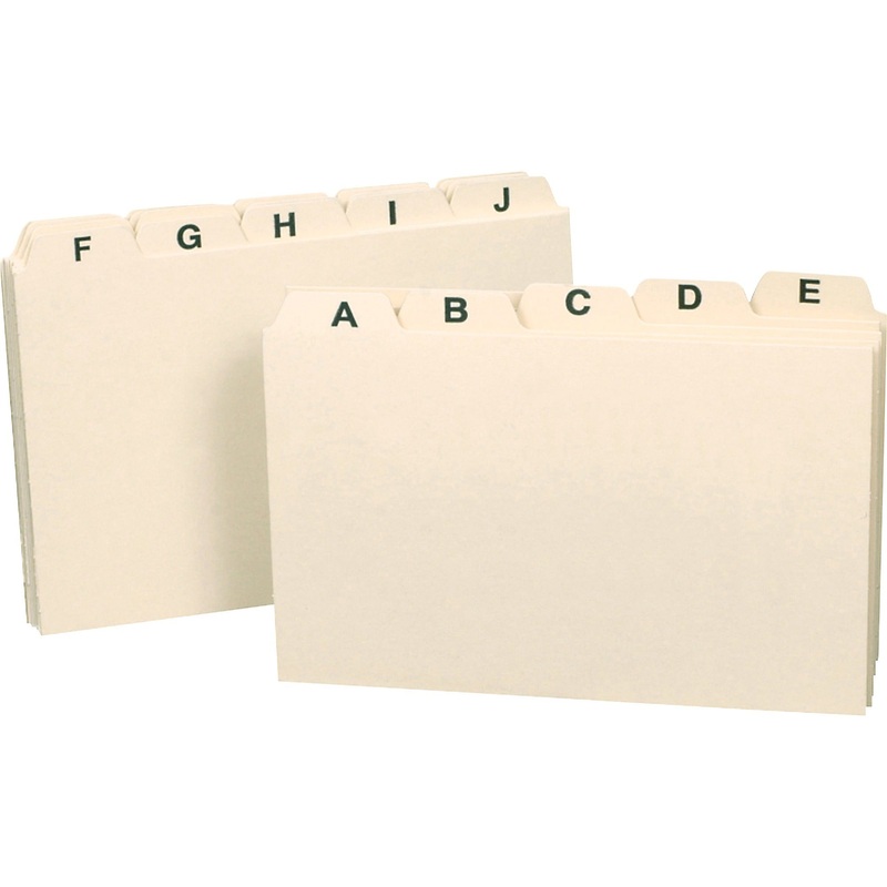 Smead Card Guides with Alphabetic Tab – SMD55076