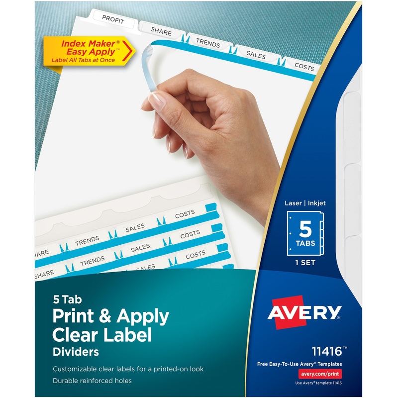 Avery Index Maker Index Divider – AVE11416