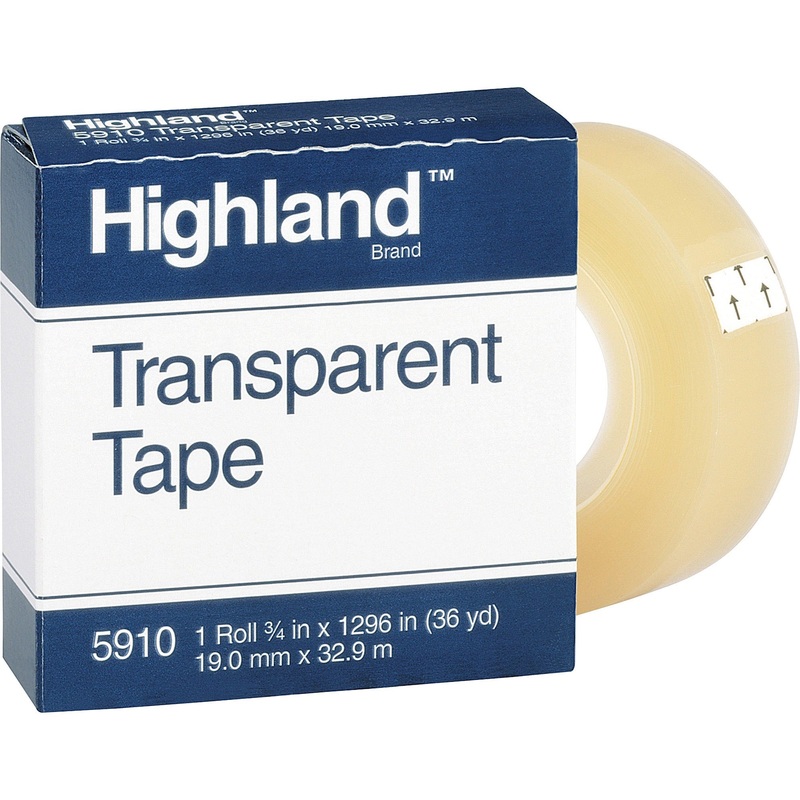 Highland Transparent Light-duty Tape – MMM5910341296