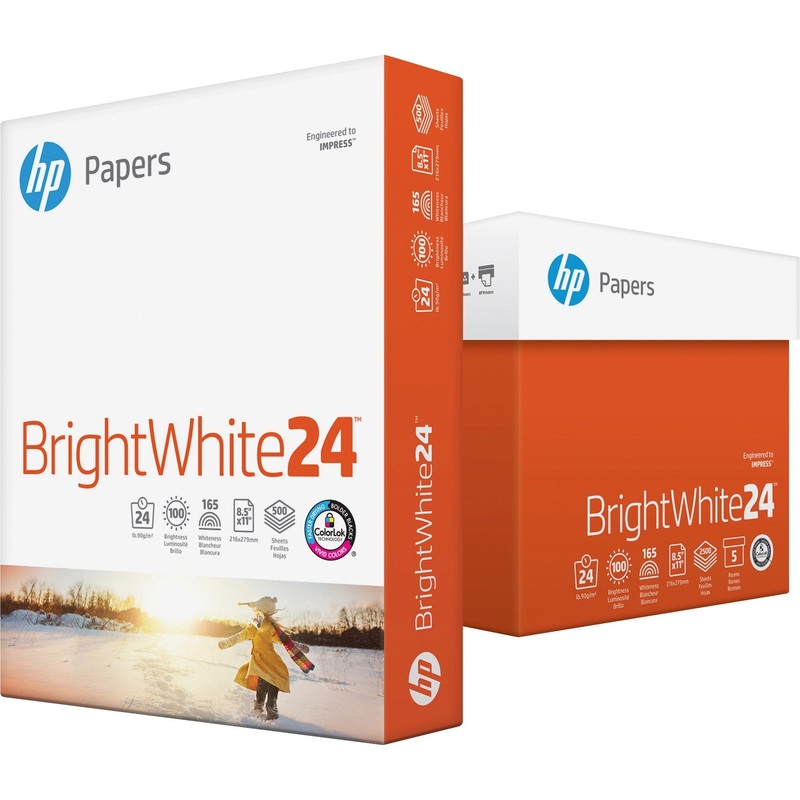HP Papers BrightWhite24 Office Paper – White – HEW203000