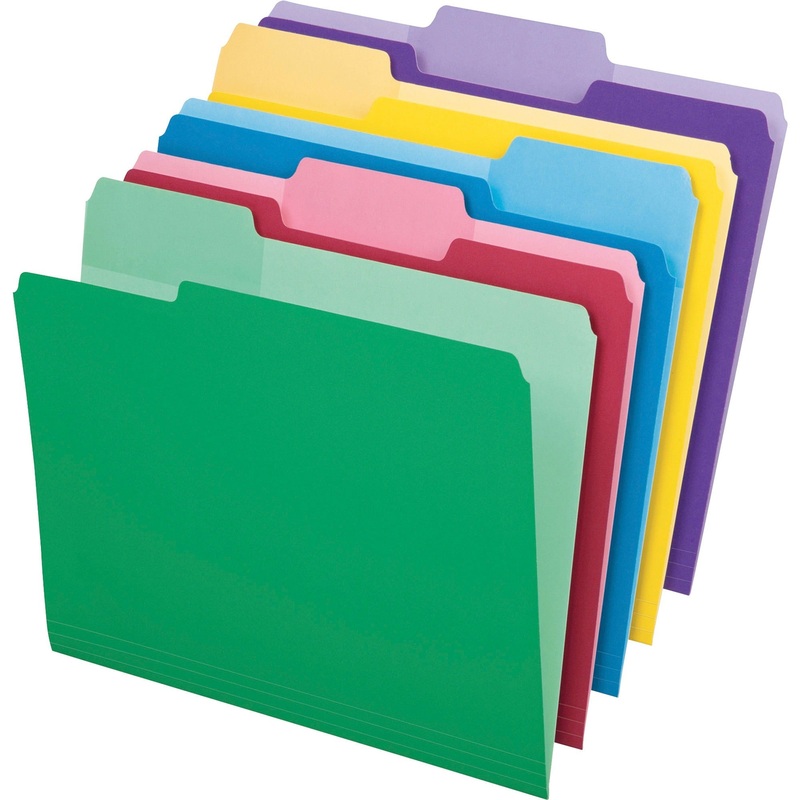 Pendaflex 1/3 Tab Cut Letter Recycled Top Tab File Folder – PFX84370