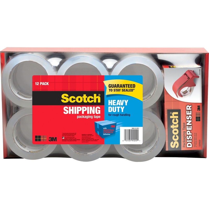 Scotch Heavy-Duty Shipping/Packaging Tape – MMM385012DP3