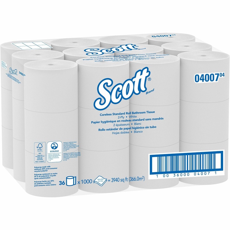 Scott Essential Coreless High-Capacity Standard Roll Toilet Paper – KCC04007