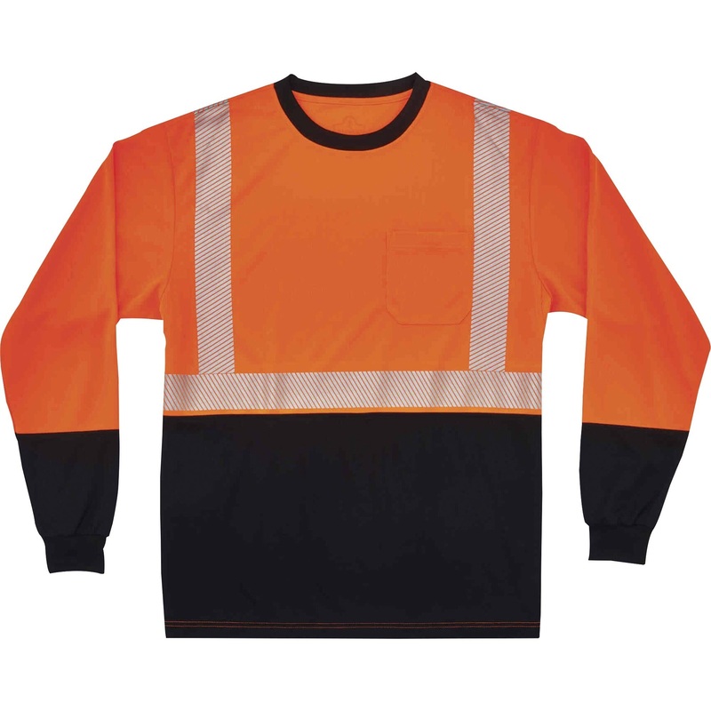 GloWear 8281BK Type R Class 2 Front Long Sleeve T-Shirt – EGO22688