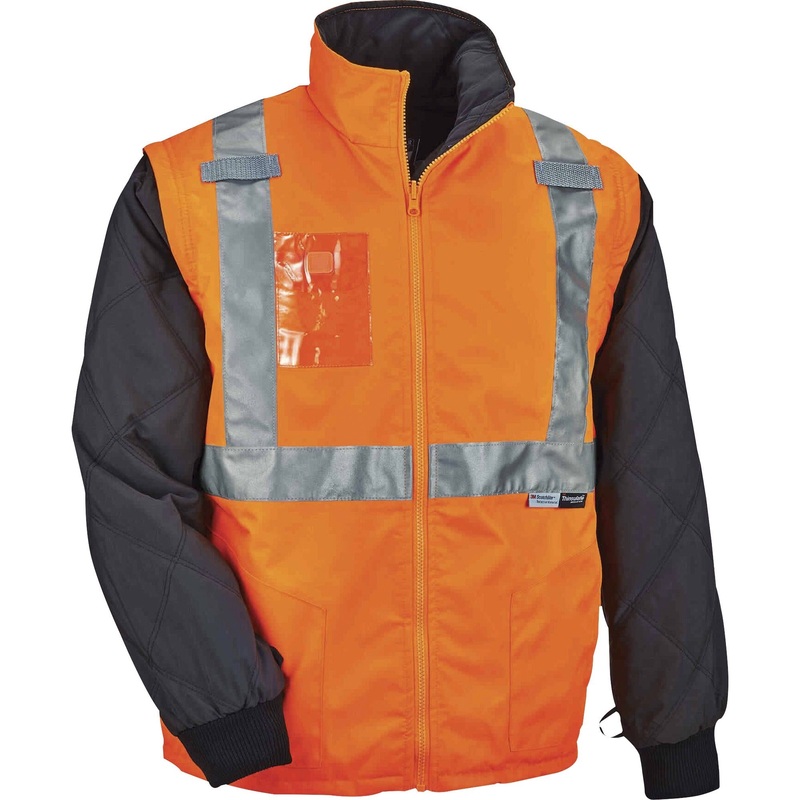 GloWear 8287 Type R Class 2 Hi-Vis Jacket w/ Removable Sleeves – EGO25513
