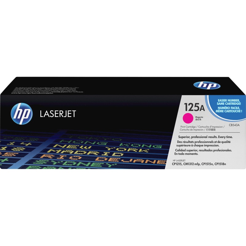 HP 125A (CB543A) Original Standard Yield Laser Toner Cartridge – Single Pack – Magenta – 1 Each – HEWCB543A