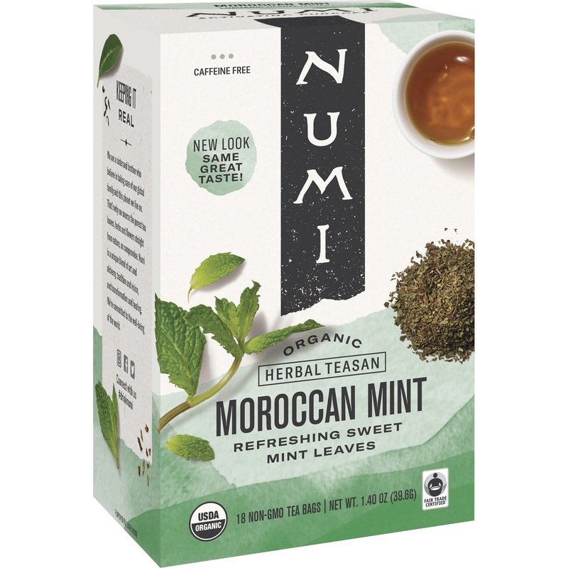 Numi Organic Morroccan Mint Herbal Tea Bag – NUM10104