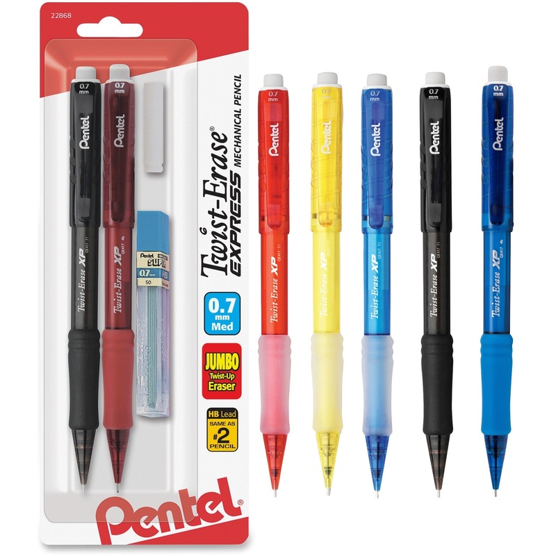Pentel Twist-Erase Express Automatic Pencils – PENQE417LEBP2