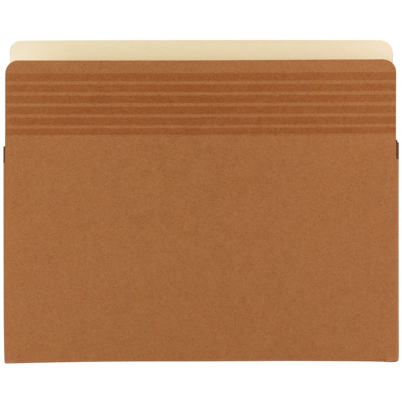 Smead Easy Grip File Pocket, Straight-Cut Tab, 5-1/4 Expansion, Letter Size, Redrope, 10 per Box (73209) – SMD73209