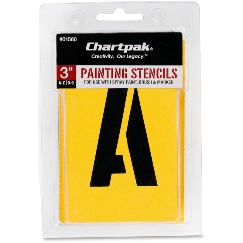 Chartpak Painting Letters/Numbers Stencils – CHA01560