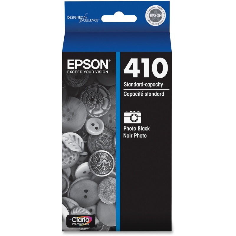 Epson DURABrite Ultra 410 Original Standard Yield Inkjet Ink Cartridge – Photo Black – 1 Each – EPST410120S