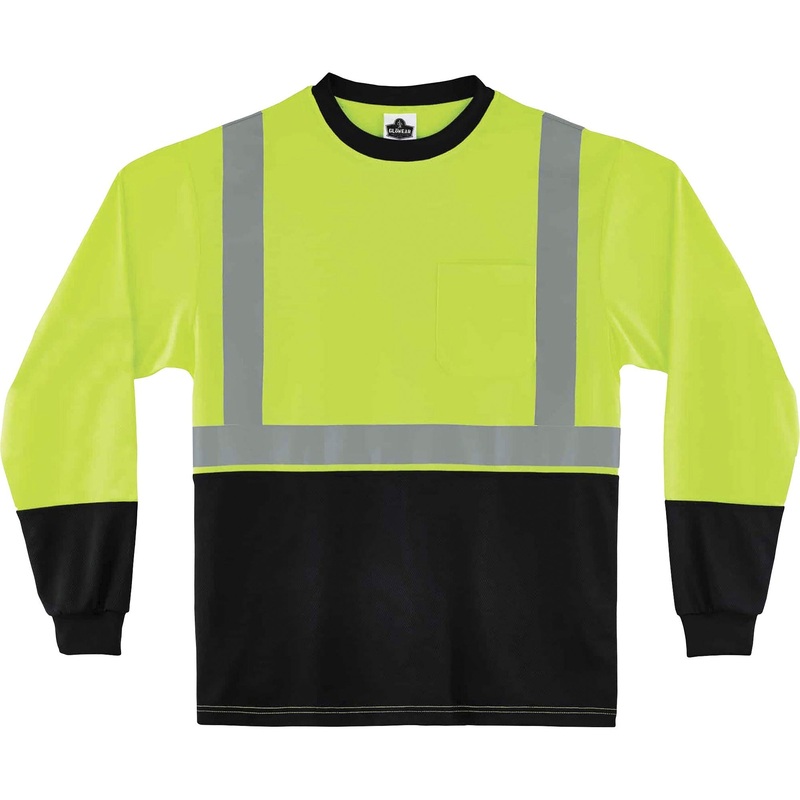GloWear 8281BK Type R Class 2 Front Long Sleeve T-Shirt – EGO22703