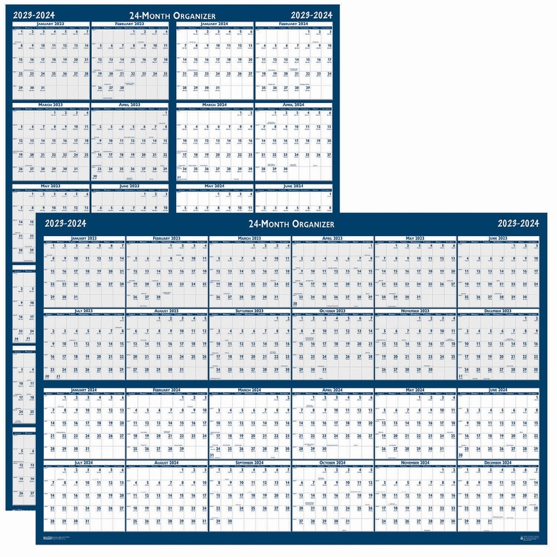 House of Doolittle 2 Year Wipe Off Classic Wall Calendar – HOD3964