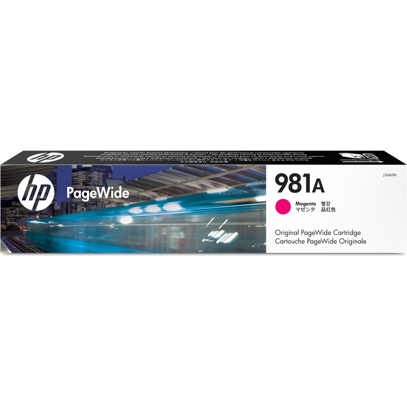 HP 981A (J3M69A) Original Page Wide Ink Cartridge – Single Pack – Magenta – 1 Each – HEWJ3M69A