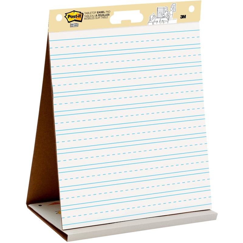 Post-it Tabletop Easel Pad with Primary Lines – MMM563PRL