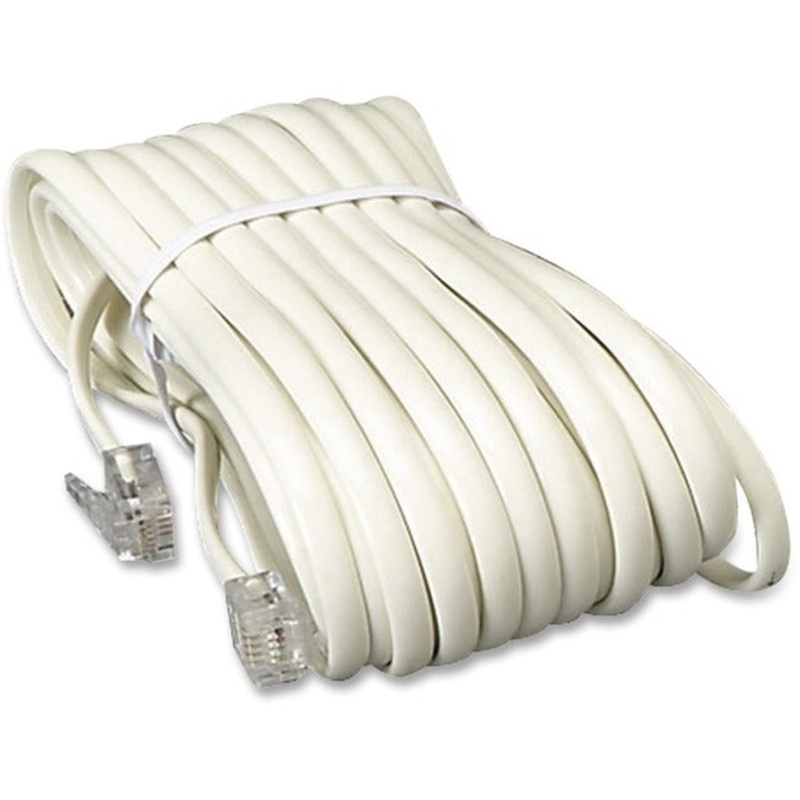 Softalk 04020 Phone Line Cord 25 ft., Ivory – SOF04020
