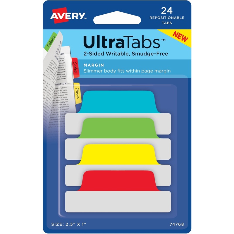 Avery 2-sided Writable Margin Ultra Tabs – AVE74768