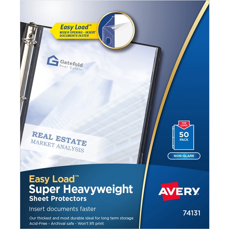 Avery Super-Heavyweight Sheet Protectors – AVE74131