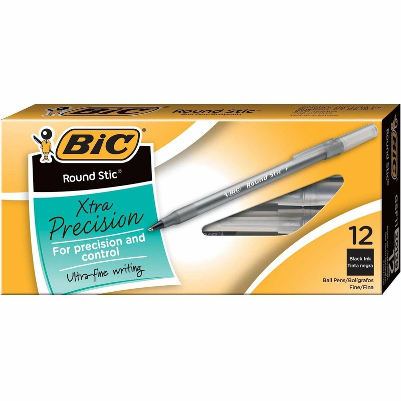 BIC Round Stic Ballpoint Pens – BICGSF11BK
