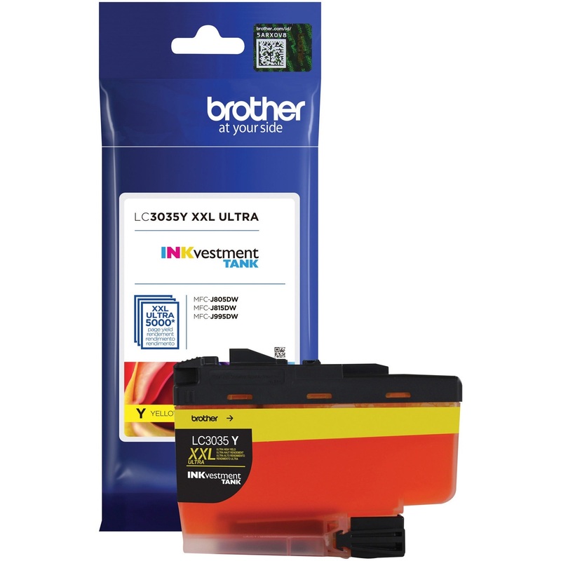 Brother Genuine LC3035Y Single Pack Ultra High-yield Yellow INKvestment Tank Ink Cartridge – BRTLC3035Y
